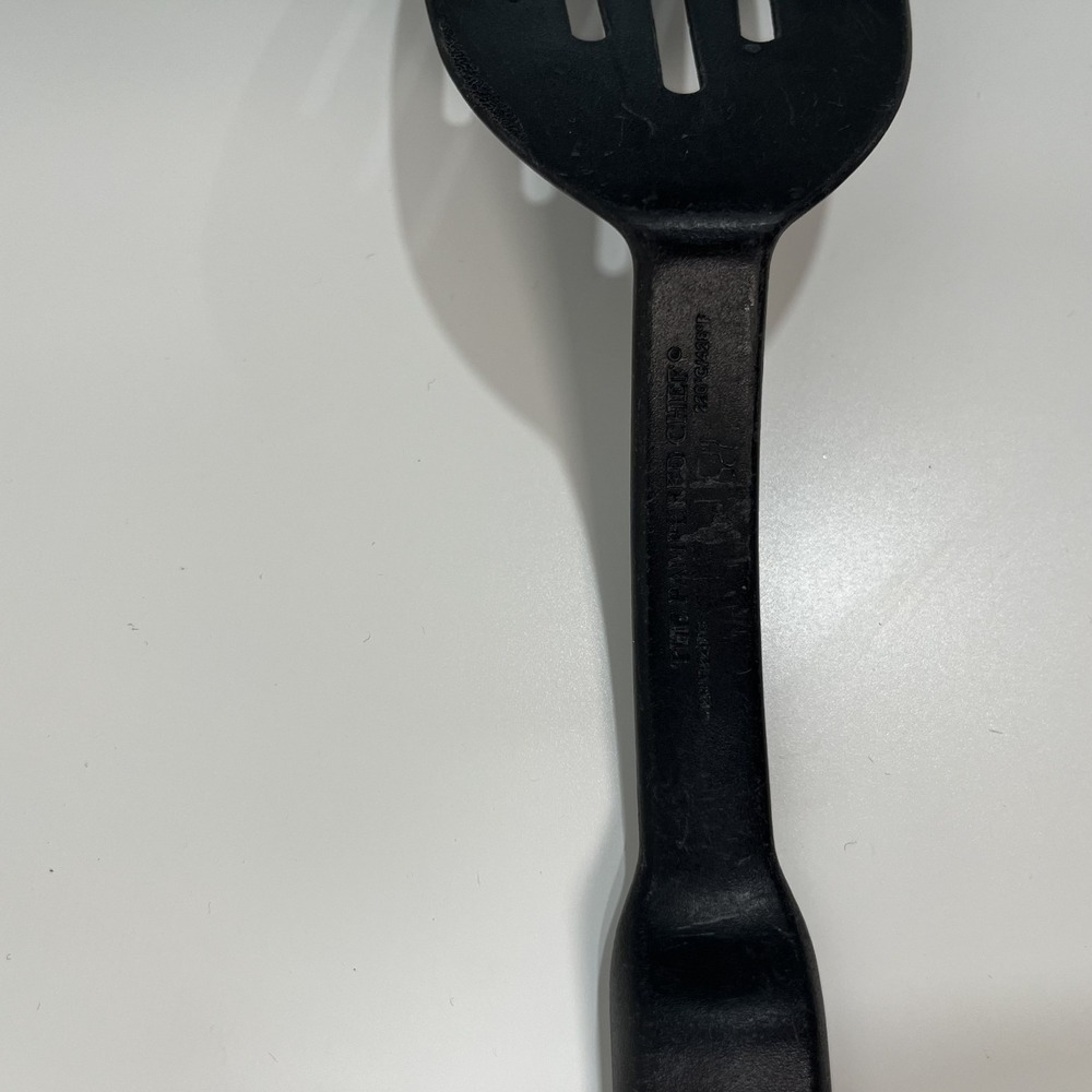The Pampered Chef Slotted Spatula Black Nylon Spoon Utensil Set 13" USA - Picture 4 of 16